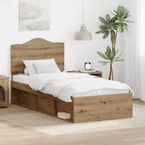 Lova Lovos rėmas Meistrų ąžuolas 75 x 190 cm Kietos pušies mediena