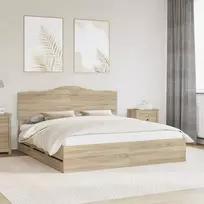Lovos rėmas Sonoma ąžuolas 200 x 200 cm Inžinerinė mediena
