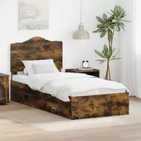 Lova Lovos rėmas Rūkyta ąžuolas 70 x 190 cm Apdirbta mediena