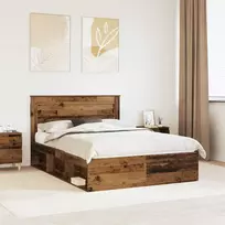 Lova Lovos rėmas Senas medis 150 x 200 cm Kietos pušies mediena