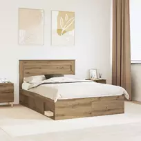 Lova Lovos rėmas Meistrų ąžuolas 140 x 190 cm Kietos pušies mediena