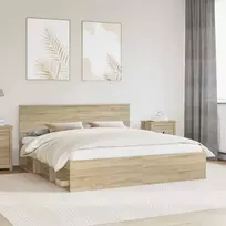Lova Lovos rėmas Sonoma 180 x 200 cm Kietos pušies mediena