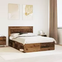 Lova Lovos rėmas Senas medis 150 x 200 cm Kietos pušies mediena