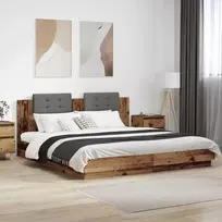 Lova Lovos Rėmas su Galvūgaliu Senovinis medis 180 x 200 cm