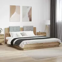 Lova Lovos Rėmas su Galvūgaliu Amatininkų ąžuolas 180 x 200 cm