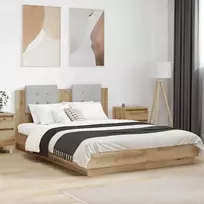 Lova Lovos Rėmas su Galvūgaliu Amatininkų ąžuolas 160 x 200 cm