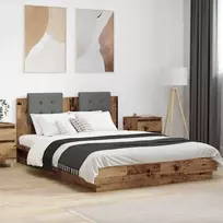 Lova Lovos Rėmas su Galvūgaliu Senovinis medis 120 x 200 cm