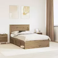 Lova Lovos rėmas Meistrų ąžuolas 120 x 200 cm Kietos pušies mediena