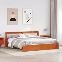 Lova Lovos rėmas Vaško ruda 200 x 200 cm Kietas pušies medis