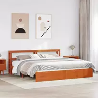 Lova Lovos rėmas Vaško ruda 180 x 200 cm Kietas pušies medis
