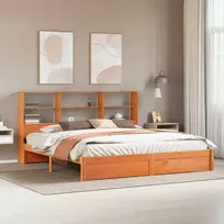 Lova Lovos rėmas su saugykla su saugykla Vaško Ruda 180 x 200 cm