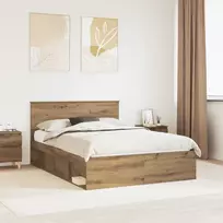 Lova Lovos rėmas Meistrų ąžuolas 140 x 190 cm Kietos pušies mediena