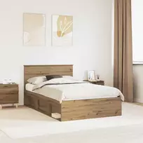 Lova Lovos rėmas Meistrų ąžuolas 120 x 200 cm Kietos pušies mediena