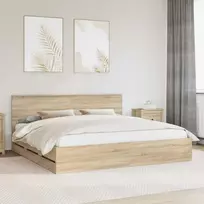 Lovos rėmas Sonoma ąžuolas 200 x 200 cm Inžinerinė mediena