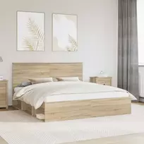 Lova Lovos rėmas Sonoma 180 x 200 cm Kietos pušies mediena