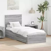 Lova Lovos rėmas su galvūgalio Pilko Sonamos ir sidabro 75 x 190 cm