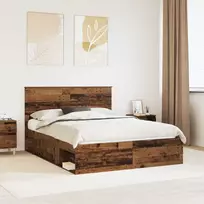 Lova Lovos rėmas Senas medis 150 x 200 cm Kietos pušies mediena