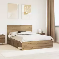Lova Lovos rėmas Meistrų ąžuolas 150 x 200 cm Kietos pušies mediena
