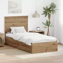 Lova Lovos rėmas Amatininkų ąžuolas 90 x 200 cm Apdirbta mediena