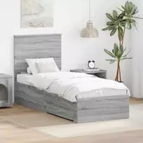 Lova Lovos rėmas su galvūgalio Pilko Sonamos ir sidabro 70 x 190 cm