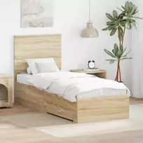 Lova Lovos rėmas su galvūgalio Sonamos ąžuolo ir sidabro 70 x 190 cm