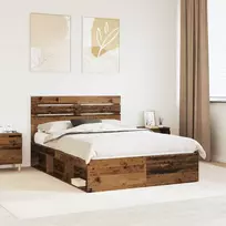 Lova Lovos rėmas Senas medis 150 x 200 cm Kietos pušies mediena
