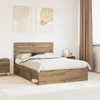 Lova Lovos rėmas Meistrų ąžuolas 140 x 190 cm Kietos pušies mediena