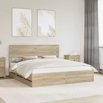 Lovos rėmas Sonoma ąžuolas 200 x 200 cm Inžinerinė mediena