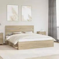 Lova Lovos rėmas Sonoma 180 x 200 cm Kietos pušies mediena