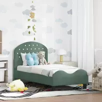 Lova Vaikiška Lovo Rėmas su Galvūgaliu Jūrinė žalia 70 x 140 cm