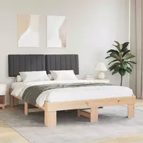 Lova Lovo rėmas su apmuštu galvūgaliu Tamsiai pilka 160 x 200 cm
