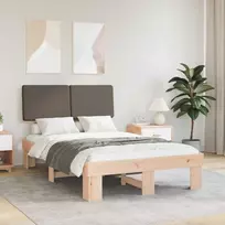 Lova Lovo rėmas su apmuštu galvūgaliu Taupe 120 x 200 cm