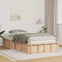 Lova Lovos rėmas Vaško ruda 75 x 190 cm Kietos pušies mediena
