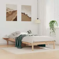 Lova Lovos rėmas su šoninėmis stalelėmis Natūrali 100 x 220 cm