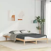 Lova Lovos rėmas su šoninėmis stalelėmis Natūrali 160 x 220 cm