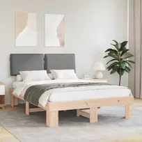 Lova Lovo rėmas su apmuštu galvūgaliu Šviesiai pilka 150 x 200 cm