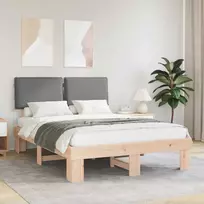 Lova Lovo rėmas su apmuštu galvūgaliu Šviesiai pilka 140 x 190 cm