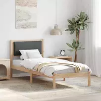 Lova Lovos rėmas Tamsiai pilka 80 x 190 cm Kietos pušies mediena