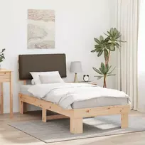 Lova Lovo rėmas su apmuštu galvūgaliu Taupe 90 x 200 cm