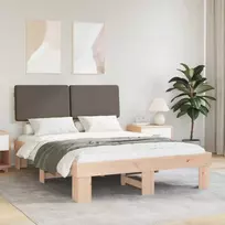 Lova Lovo rėmas su apmuštu galvūgaliu Taupe 150 x 200 cm