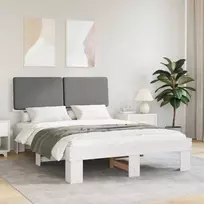 Lova Lovo rėmas su apmuštu galvūgaliu Šviesiai pilka 150 x 200 cm