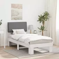 Lova Lovo rėmas su apmuštu galvūgaliu Šviesiai pilka 90 x 200 cm