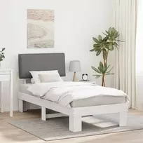 Lova Lovo rėmas su apmuštu galvūgaliu Šviesiai pilka 75 x 190 cm