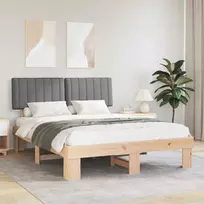 Lova Lovo rėmas su apmuštu galvūgaliu Šviesiai pilka 160 x 200 cm