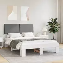 Lova Lovo rėmas su apmuštu galvūgaliu Šviesiai pilka 140 x 190 cm
