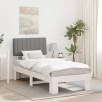 Lova Lovo rėmas su apmuštu galvūgaliu Šviesiai pilka 90 x 200 cm