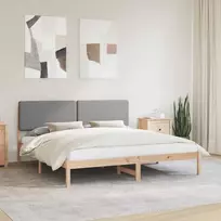 Lova Lovo rėmas su apmuštu galvūgaliu Šviesiai pilka 180 x 200 cm