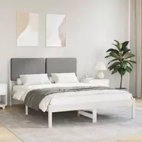 Lova Lovo rėmas su apmuštu galvūgaliu Šviesiai pilka 150 x 200 cm