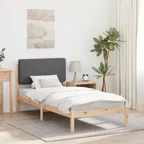 Lova Lovo rėmas su apmuštu galvūgaliu Tamsiai pilka 90 x 200 cm