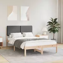 Lova Lovo rėmas su apmuštu galvūgaliu Tamsiai pilka 135 x 190 cm